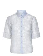 Sheer Shirt With Flowers Blue Coster Copenhagen