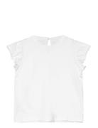 Frills Cotton T-Shirt White Mango