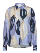 Civita Printed Longsleeve Blouse Blue Tamaris Apparel