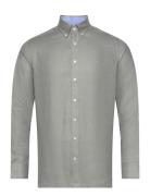 Linen Herringb Green Hackett London