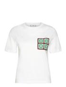 Crochet T-Shirt With Pocket White Mango