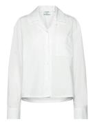 Cropped Poplin Shirt White Filippa K