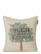 Tree Logo Linen/Cotton Pillow Cover Beige Lexington Home