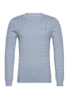 Cotton Cable C-Neck Blue GANT