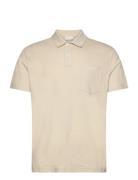 Slub Texture Ss Polo Beige GANT