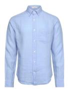 Reg Gmnt Dyed Linen Shirt Blue GANT