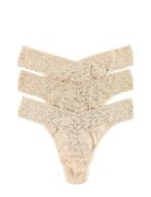 48113Pk - Original Rise Thong - 3 Pack Beige Hanky Panky