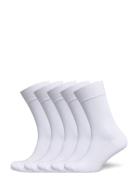 Bamboo Solid Crew Sock White Frank Dandy