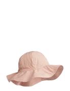 Amelia Seersucker Sun Hat Pink Liewood