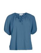 Vinova S/S Top/Tes Blue Vila