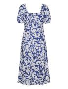 Vmfrej 2/4 Calf Dress Wvn Exp Blue Vero Moda