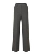 Slfrita Mw Wide Pant Dgm N Noos Grey Selected Femme