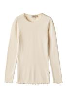 Rib T-Shirt L/S Reese Cream Wheat