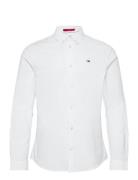 Tjm Slim Stretch Oxford Shirt White Tommy Jeans