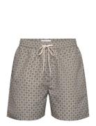 Stan Aop Swim Shorts 2.0 Brown Les Deux