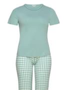 Bamboo Short-Sleeve Pj With Pirate Green Lady Avenue