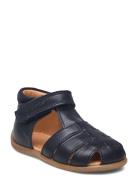 Starters™ Velcro Sandal Navy Pom Pom