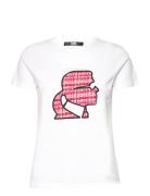 Boucle Profile T-Shirt White Karl Lagerfeld