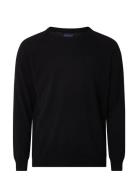 Dean Merino Crew Neck Sweater Black Lexington Clothing