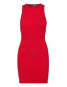 Pointelle Knit Tank Dress Red ROTATE Birger Christensen