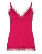 Rwbillie Sl Strap Lace Top Pink Rosemunde