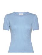 Knit T-Shirt Blue Rosemunde