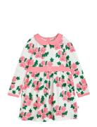 Roses Aop Ls Dress Pink Mini Rodini