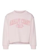 Vmbrenda Ls Slit Sweat Jrs Girl Pink Vero Moda Girl