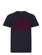 Athletic Script Graphic Tee Navy Superdry