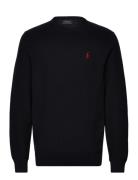 Textured Cotton Crewneck Sweater Black Polo Ralph Lauren