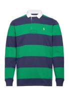 Classic Fit Striped Jersey Rugby Shirt Navy Polo Ralph Lauren