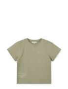 Sixten Placement Shortsleeve T-Shirt Green Liewood