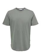 Onsmatt Life Longy Ss Tee Khaki ONLY & SONS