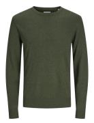 Jjeemil Knit Crew Neck Noos Green Jack & J S