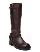 Biaharper Biker Boot Pull Up Leather Brown Bianco