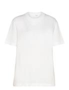 Slfaria Ss Embroidery Tee White Selected Femme