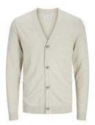 Jjeemil Knit Button Cardigan Noos Beige Jack & J S