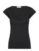 Rwnorria Ss Top Black Rosemunde