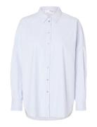 Slfnova Ls Oxford Shirt Noos Blue Selected Femme