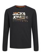 Jjluke Tee Ls Crew Neck Mni Black Jack & J S