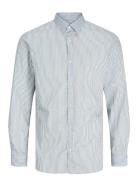 Jjjoe Print Shirt Ls Aw24 Blue Jack & J S