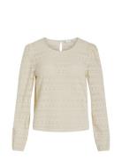 Vichikka O-Neck L/S Top Cream Vila