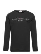 Essential Tee L/S Black Tommy Hilfiger