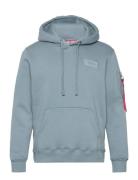 Back Print Hoody Blue Alpha Industries