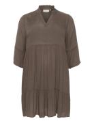 Kcmariana Ami Dress Brown Kaffe Curve