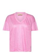 Mmcasa V-Ss Foil Tee Pink MOS MOSH