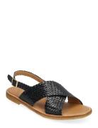 Sandals - Flat - Open Toe - Op Black ANGULUS