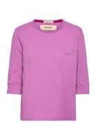 Mmzelma 3/4 Sleeve Tee Pink MOS MOSH