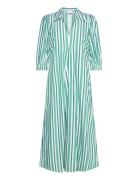 Stripe Cotton Green Ganni