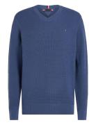 Refined Structure Crew Nk Blue Tommy Hilfiger